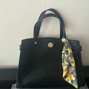 Anne Klein Black Bag With Twilly